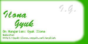 ilona gyuk business card